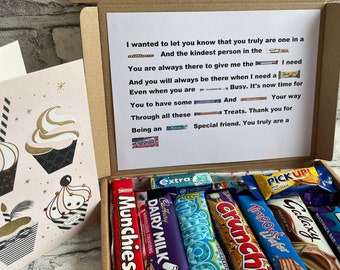 Best Friend Treat Box - Bestie - Chocolate Gift Sweets - No 1 Friend