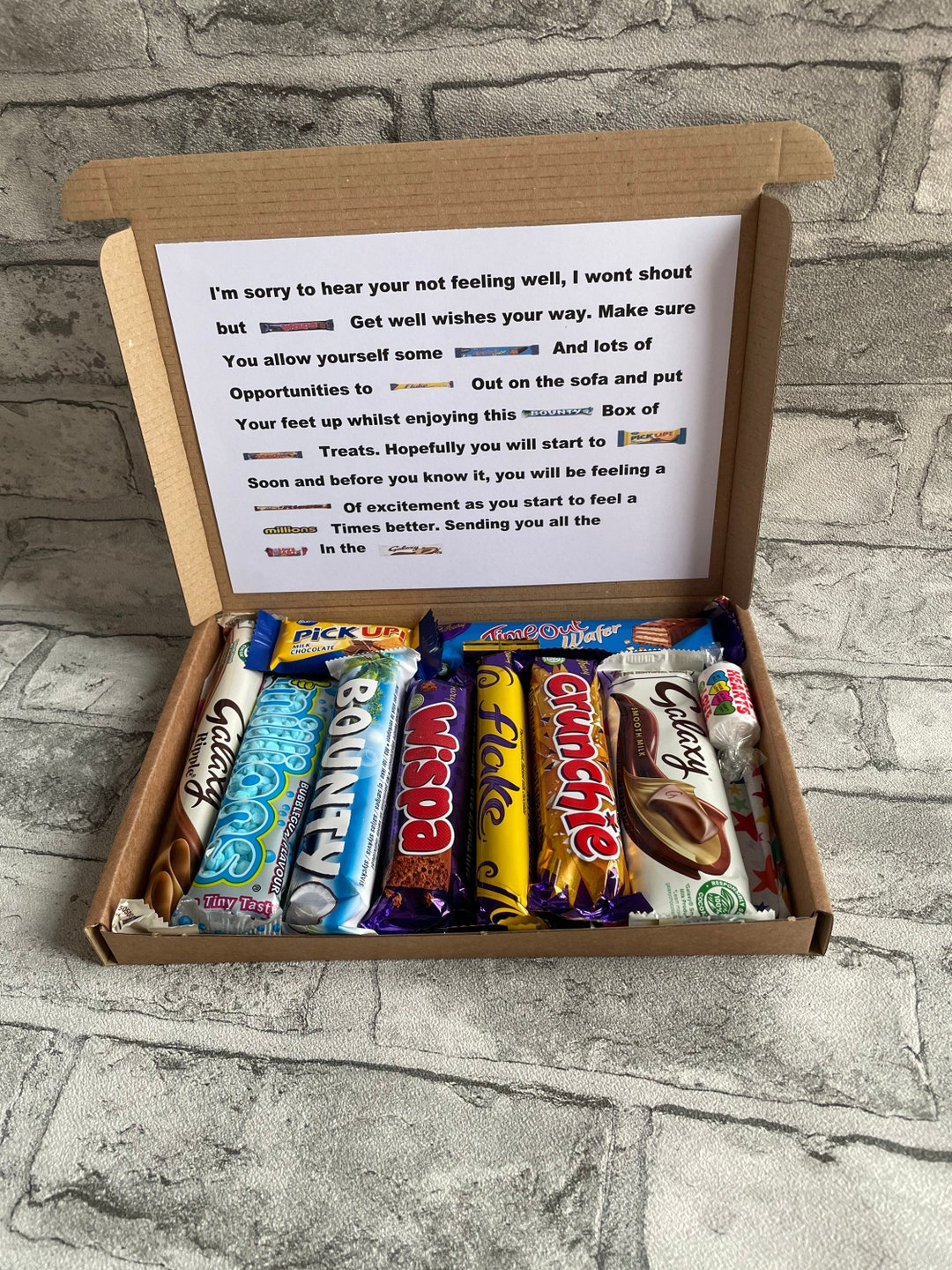 Get Well Soon Treat Box Sending Well Wishes Chocolate Gift - Etsy