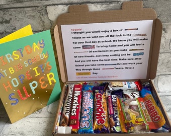 First Day of School Treat Box - Gift Personalised Chocolate Primary School