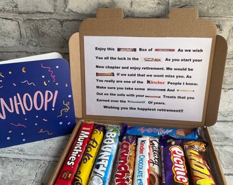 Retirement Treat Box - Gift - Goodbye Good luck - Chocolate