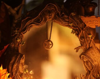 Maiden Mother & Crone Triple Goddess Mirror