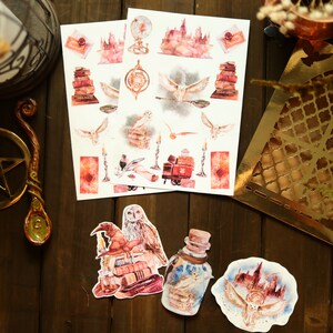 Witches Magical Owl  Sticker Set