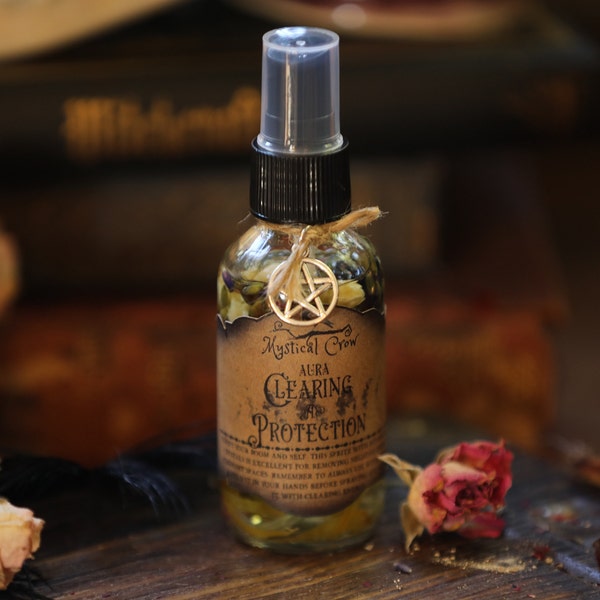 Witchy Energy & Aura Protection and Clearing  Spritz with Botanicles