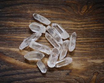 Polished Clear Quartz crystal points