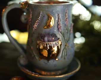 Lavender Cauldron Spell Handcrafted SET