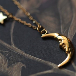 Moon Spirit Gold  Necklace