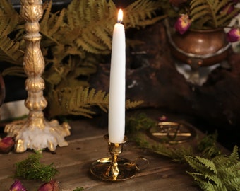 Gold/Brass Taper Candle Antique Style Holder