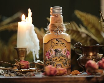 Rose Water  with  Botanicals  and Crystals