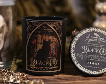 Black Cat  Dark Academia Candle Collection SOY