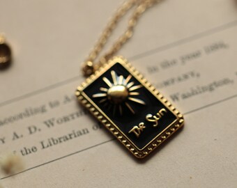 The Sun Tarot Card Necklace