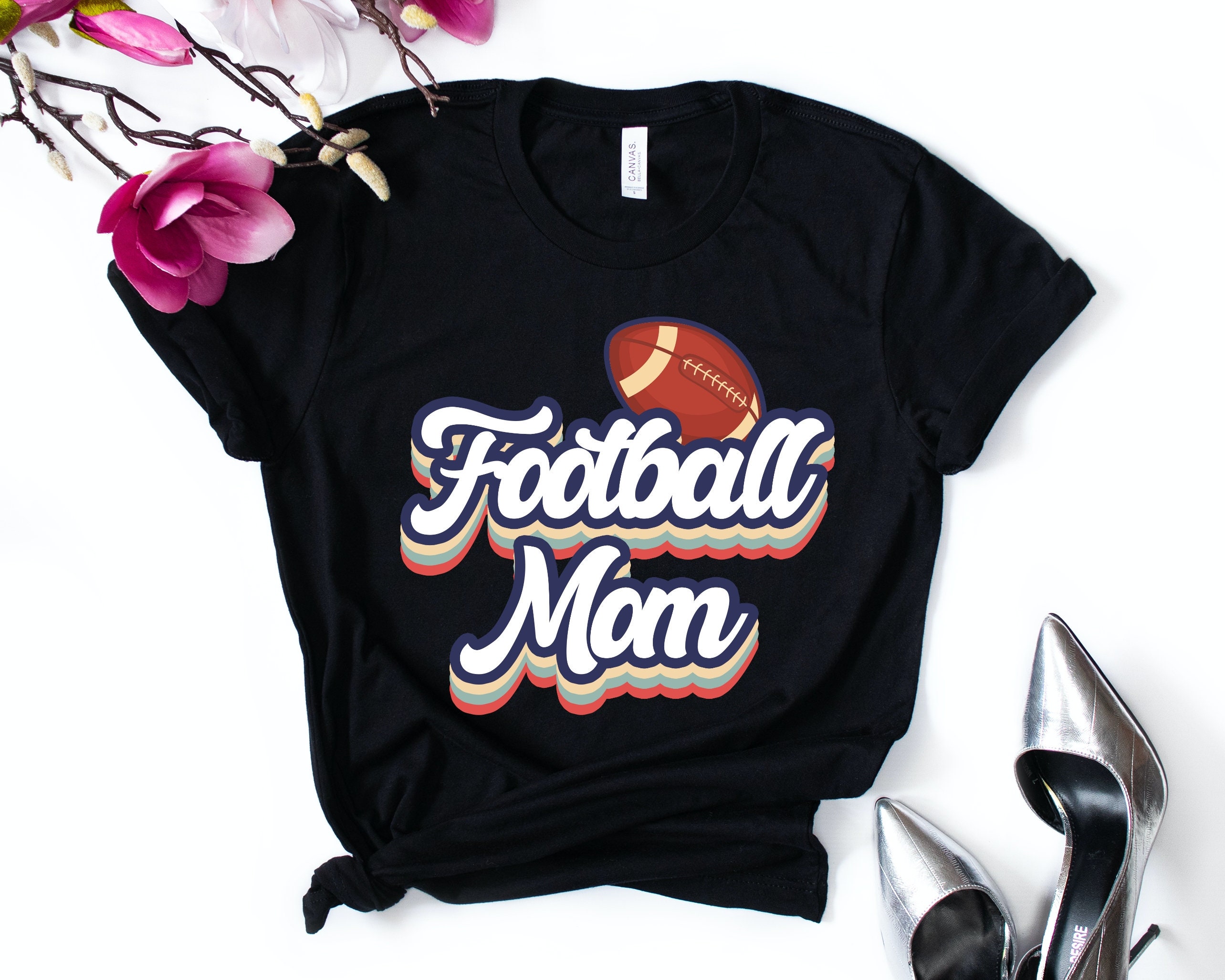 Retro Football Mom Shirt Football Mom T-shirt Retro | Etsy