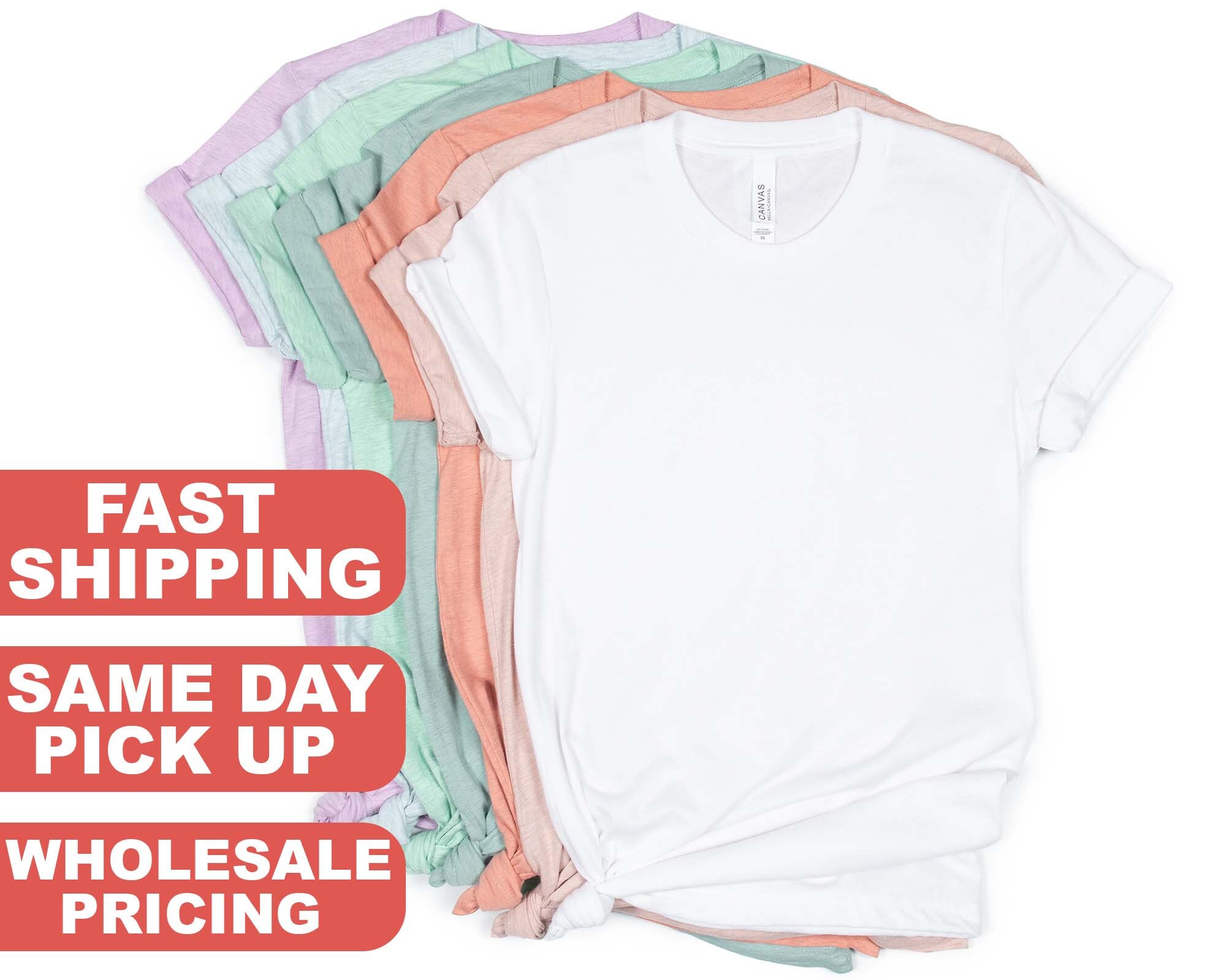 Blank Bella Canvas Shirts DTG Screen 