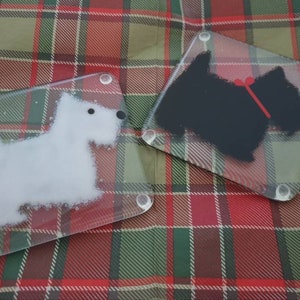 Fused Glass Scottie Dog Coaster image 1