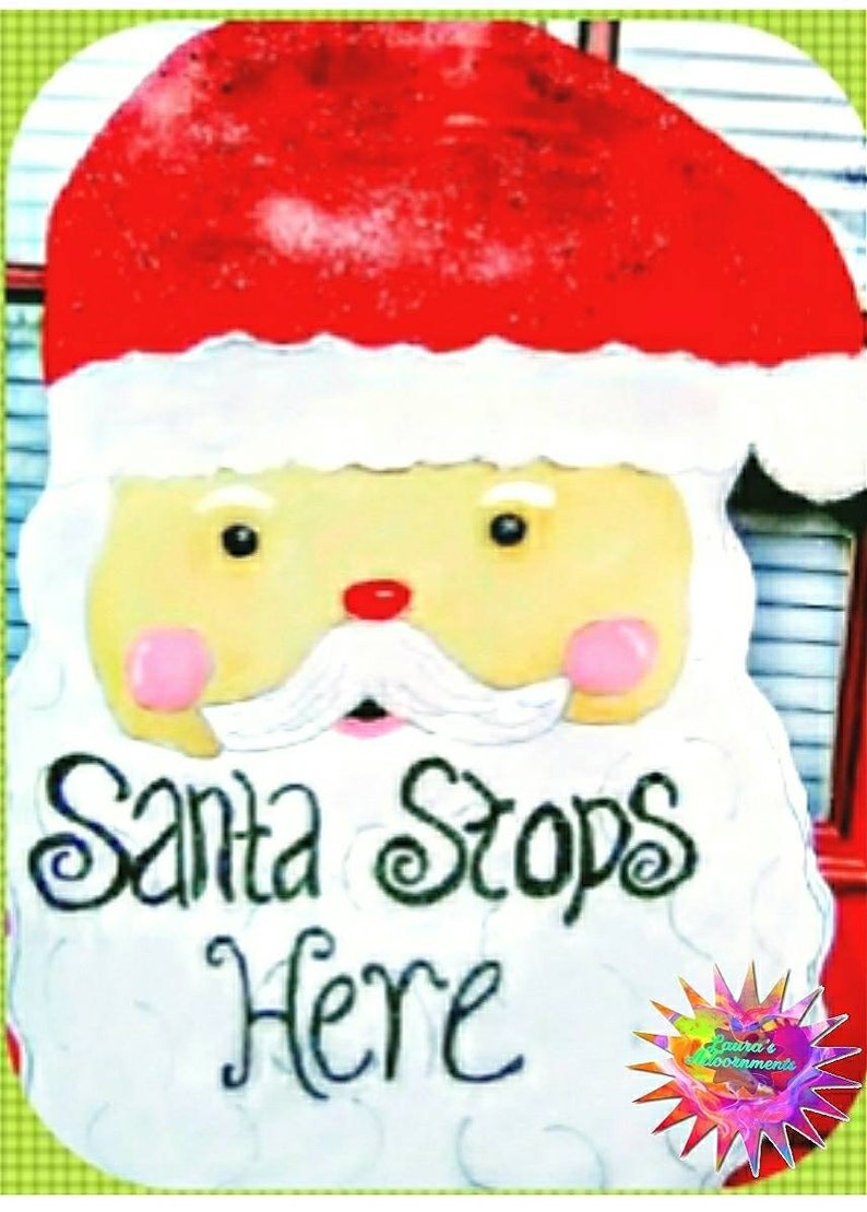 Santa Claus Christmas Door Hanger!