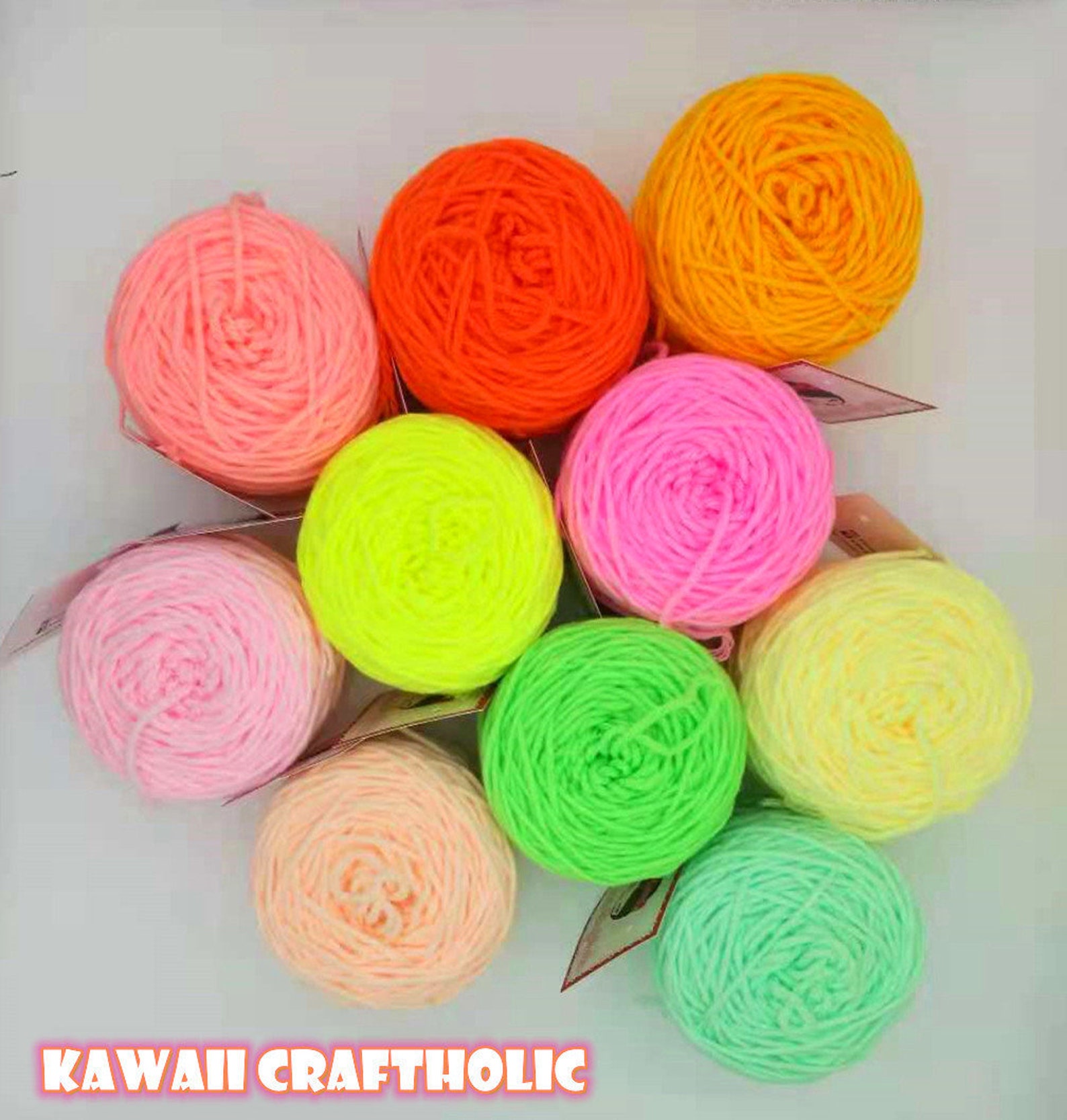 Neon Milk Cotton Yarn Pastel Neon Yarn Fluorescent Crochet Etsy UK