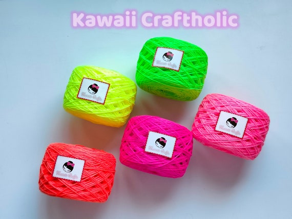Neon Acrylic Yarn: 50g/100g Crochet Knitting Yarn