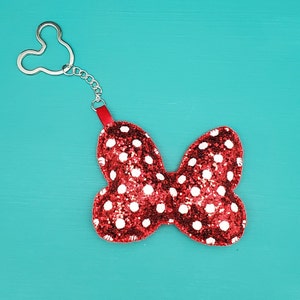 Minnie Mouse Bow Keychain | Bow Bag Tag