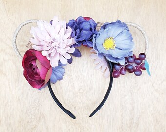Food and Wine Festival Disney Inspired Floral Wire Ears  display picture 1