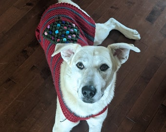The Christmas Tree Sweater Pet Edition | Crochet Dog Sweater Pattern