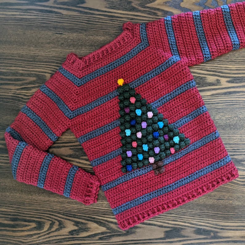 The Christmas Tree Sweater Crochet Christmas Sweater Pattern image 10