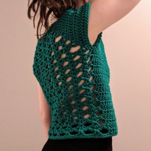 Diamond Back T, Crochet Pattern, Crochet Top Pattern, Crochet Top, Crochet Tee, Lace Crochet Tee, Summer Crochet Tee, Summer Top, Lace Top