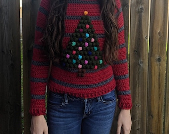 The Christmas Tree Sweater | Crochet Christmas Sweater Pattern