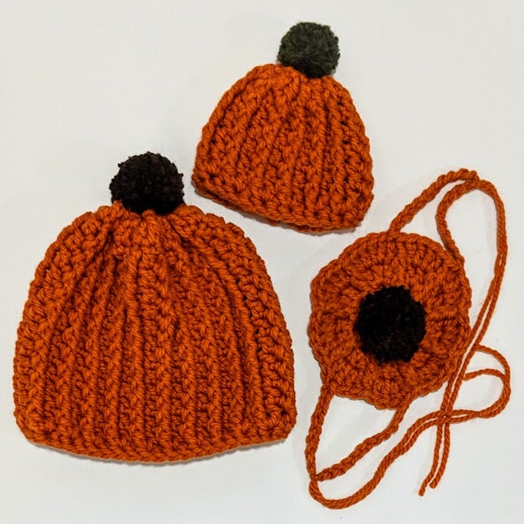 Pumpkin Beanie / Crochet Pumpkin Beanie / Crochet Beanie Pattern Etsy UK