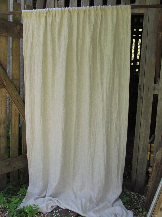 Luxury Grey Linen Curtain Beautiful 100 Flax Linen Drapes Etsy