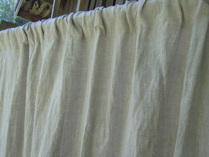 Luxury Grey Linen Curtain Fancy Bedroom Accessory Beautiful 100/% flax Linen Drapes Multiple Sizes Available Hand made Ships from Latvia
