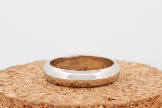 Boda Aresso Alianzas Aresso Alianza De Boda Unisex De Media Caña De Oro  Blanco De 18 Quilates