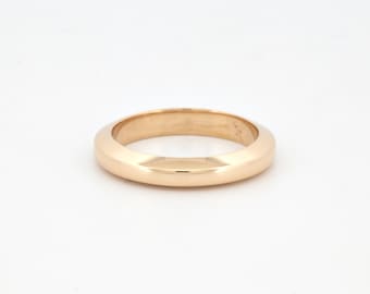 Vintage 10k Gold Washer Style Wedding Band, Made in USA c.1950s
