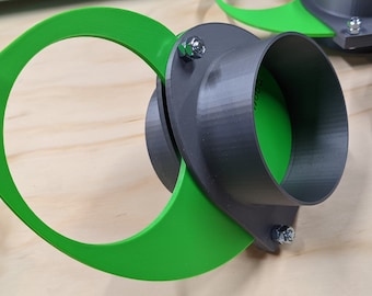 Dust Collection Blast Gates for 4-inch PVC Sewer Pipe and Flex Hose - Woodworking
