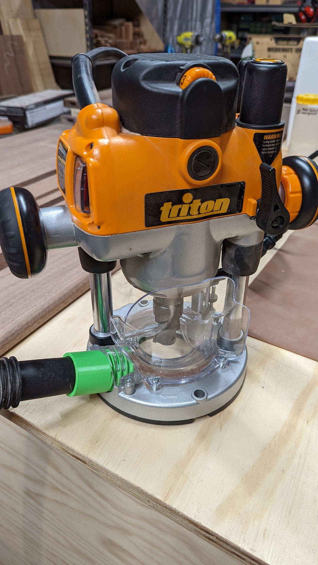 Shop Vac Hose Adapter for Triton Routers READY TO USE for Hoses 1.25, 1