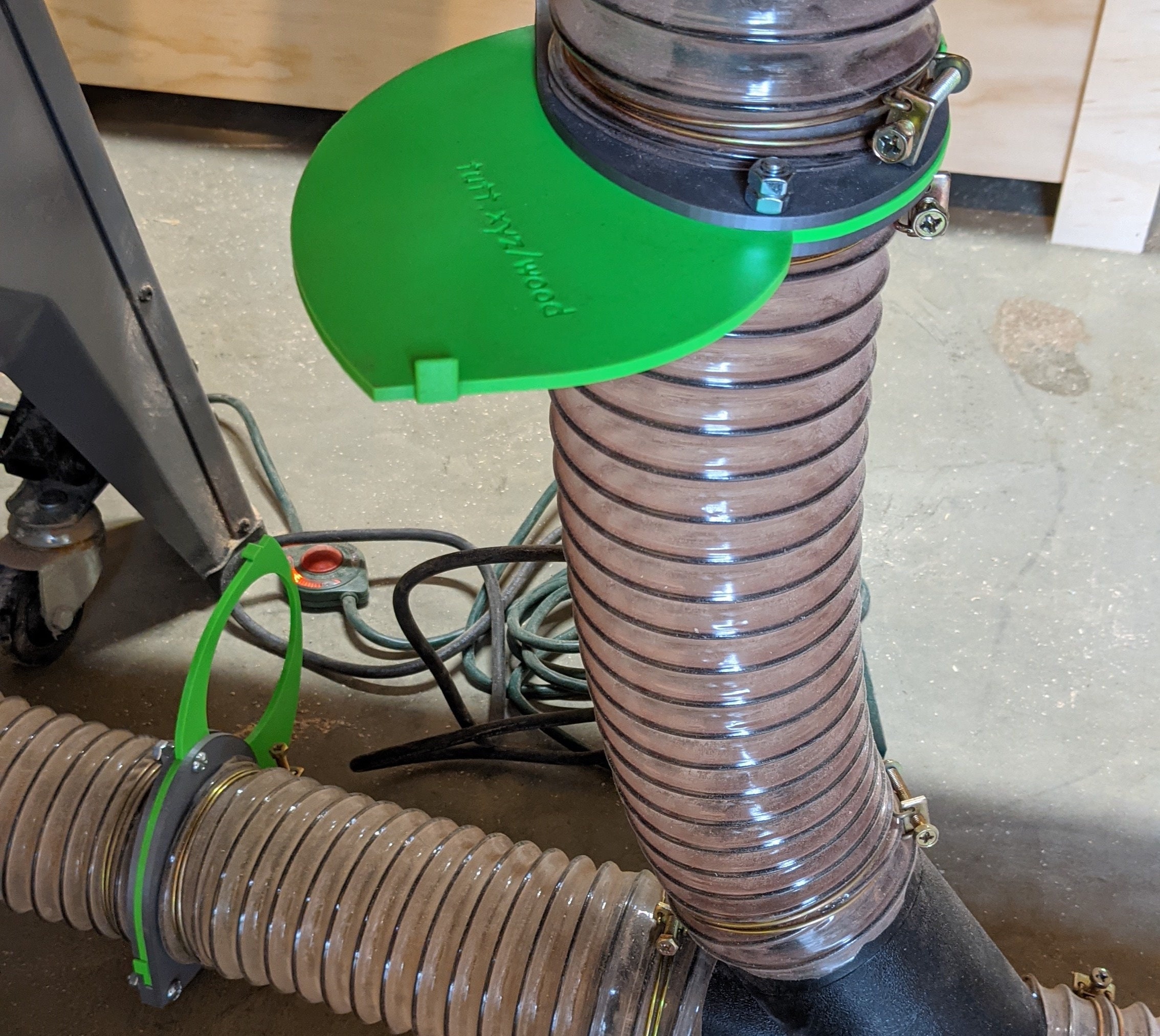 STL Files Dust Collection Blast Gates for 4inch PVC Sewer Pipe and