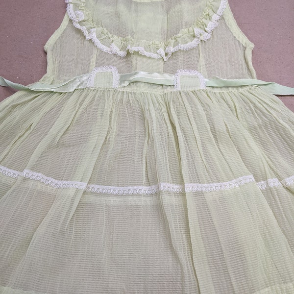 Vintage Girl's Sheer Overdress