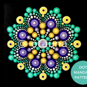 Cheerful: PDF dot mandala pattern instructions
