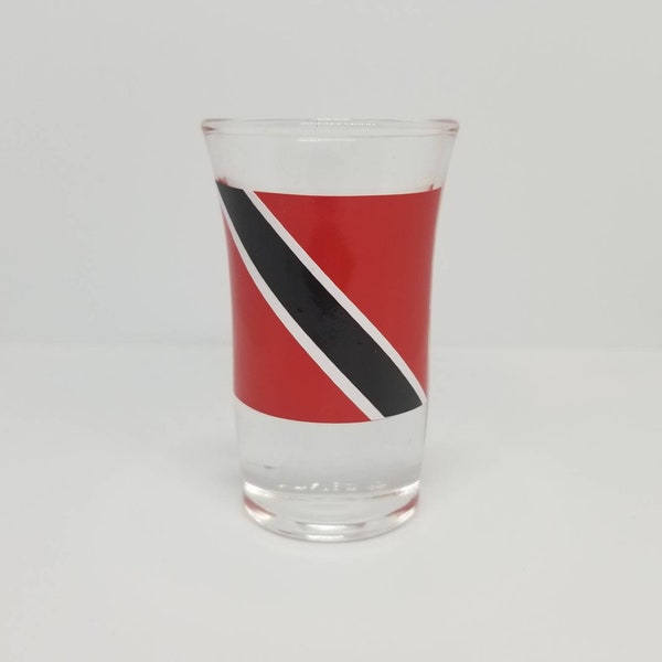 Trinidad and Tobago Flag Shot Glass | Trini Shot Glass | 1 oz Shot Glass | Caribbean