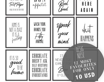 12 printable Wall Art for only 10 USD, exclusive offer for limited time