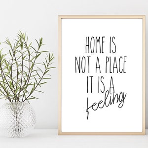el hogar no es un lugar, es un sentimiento, decoración del hogar, arte digital