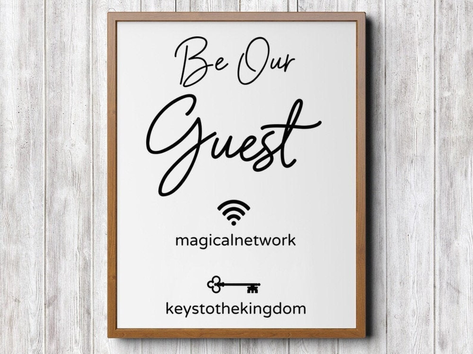 Be Our Guest Wifi Printable, WIFI Password Sign, Personalized Wifi Sign ...