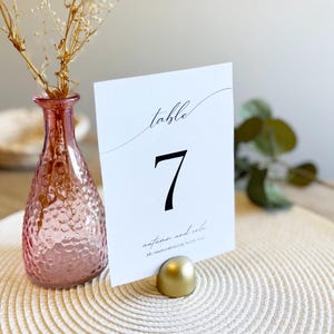 Elegant Wedding Table Numbers Template / Large Table Numbers Template / Table Numbers Template 5x7, 4x6