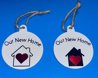 Our New Home wood ornament