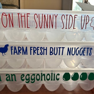 Plastic Egg Cartons choose your phrase
