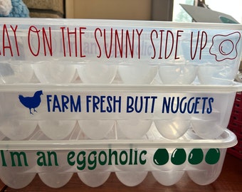Plastic Egg Cartons choose your phrase