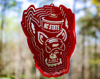 NC State Wolfpack Ornament \u2013 Crafted from Cherry Wood \u2013 Click to see Multiple Designs Available \u2013 North Carolina State University NCSU