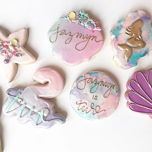 Mermaid Birthday Cookies (8)