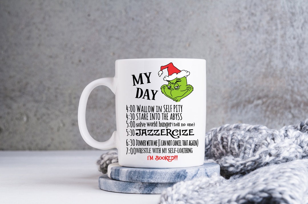 Mug Le Grinch De Noël 1798 - Tasse à Café Céramique 325 Ml, Personnalisée, Style Moderne Et Festif