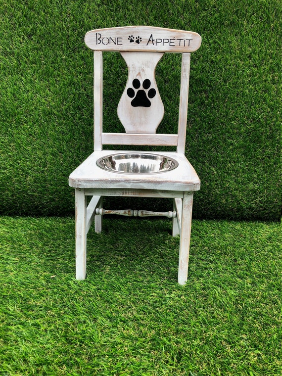 Bone Appetite Raised Dog Feeder Etsy