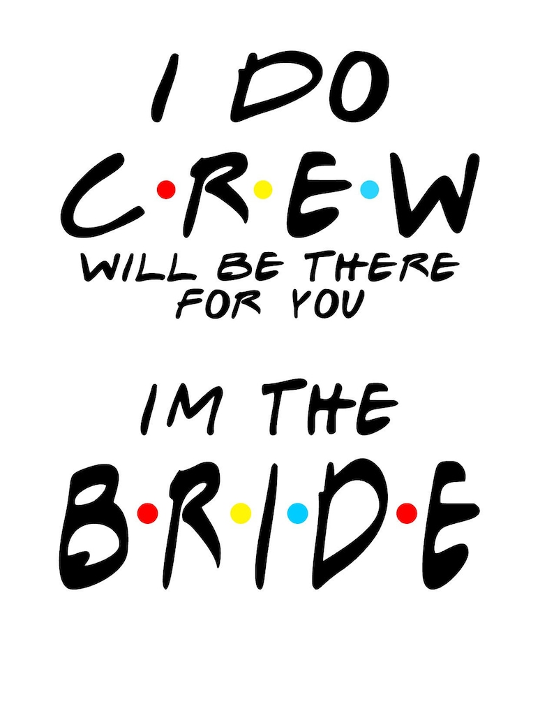 Friends Bachelorette Set Etsy