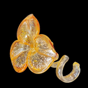 Vintage Murano Italy Hand Blown Glass Flower, Murano Glass Decor, Murano Glass Art, Murano Collectibles, Glass Flowers, Art Glass Decor